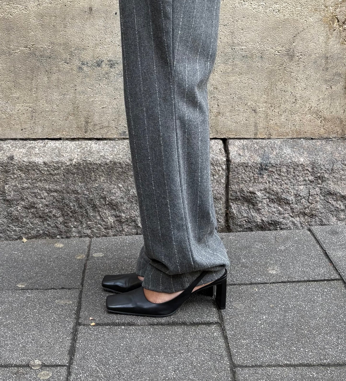 PINSTRIPE GREY DRESSPANT